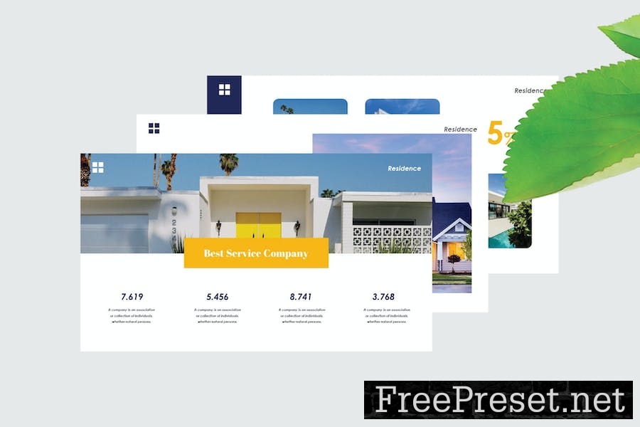 Residence - PowerPoint Template PCQDWN2