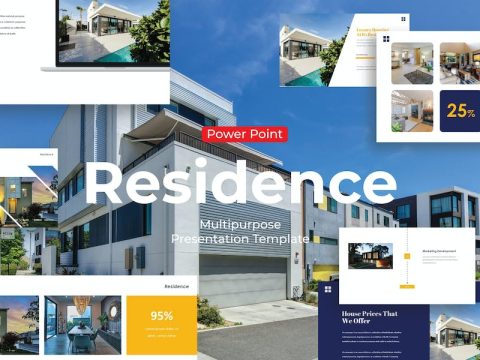 Residence - PowerPoint Template PCQDWN2