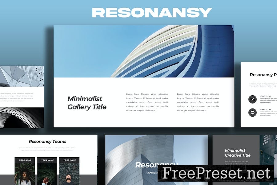 Resonansy Minimal Google Slides