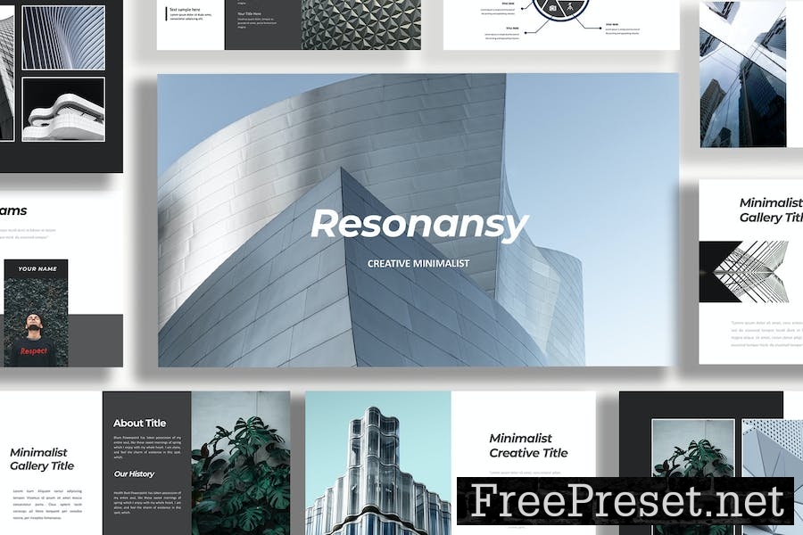 Resonansy Minimal Google Slides