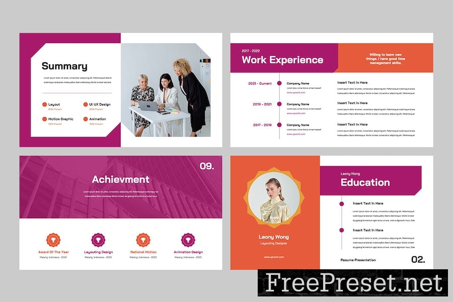 Resume Google Slides Template JXH4YQY