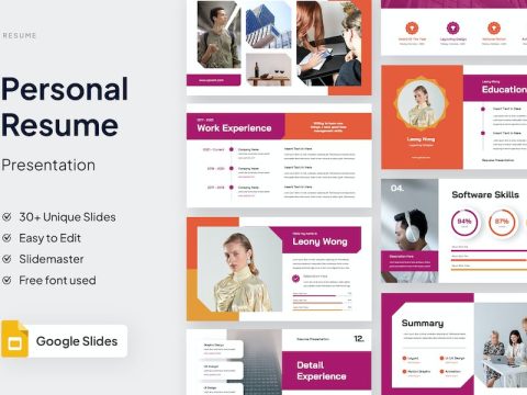 Resume Google Slides Template JXH4YQY