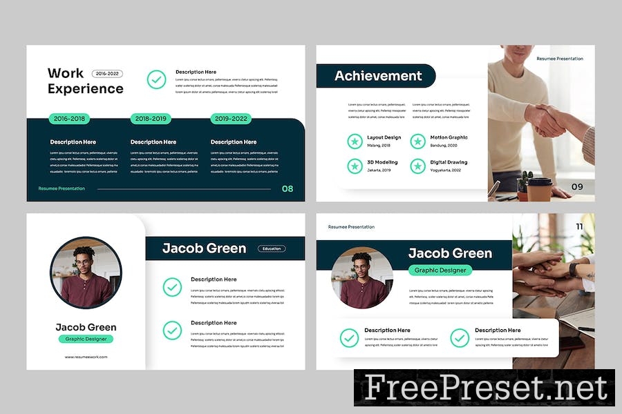 Resume Keynote Template SKJL8F5