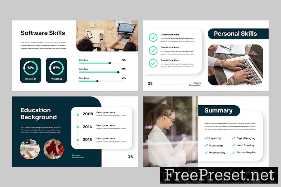 Resume Keynote Template SKJL8F5