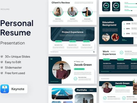 Resume Keynote Template SKJL8F5