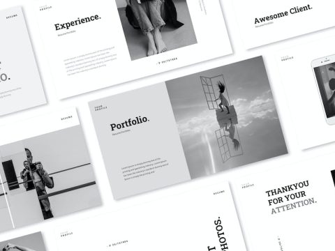 Resume Portfolio Google Slides Template HDFWPFS