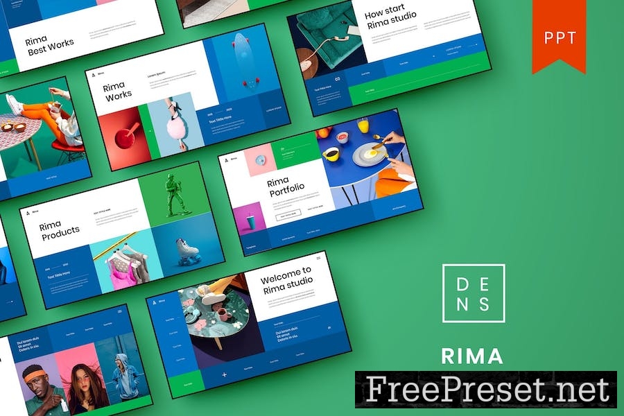 Rima – Business PowerPoint Template BPJ48KX