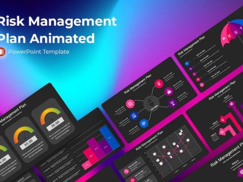 Risk Management Plan Animated Powerpoint Template 68K35VV