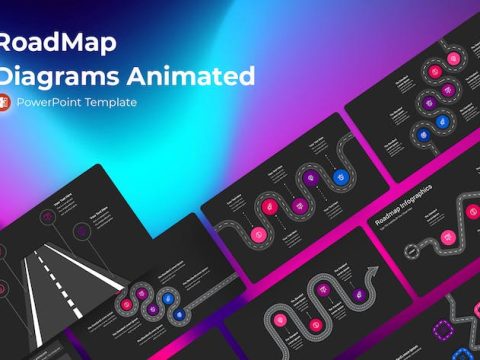 RoadMap Diagrams Animated Powerpoint Presentation