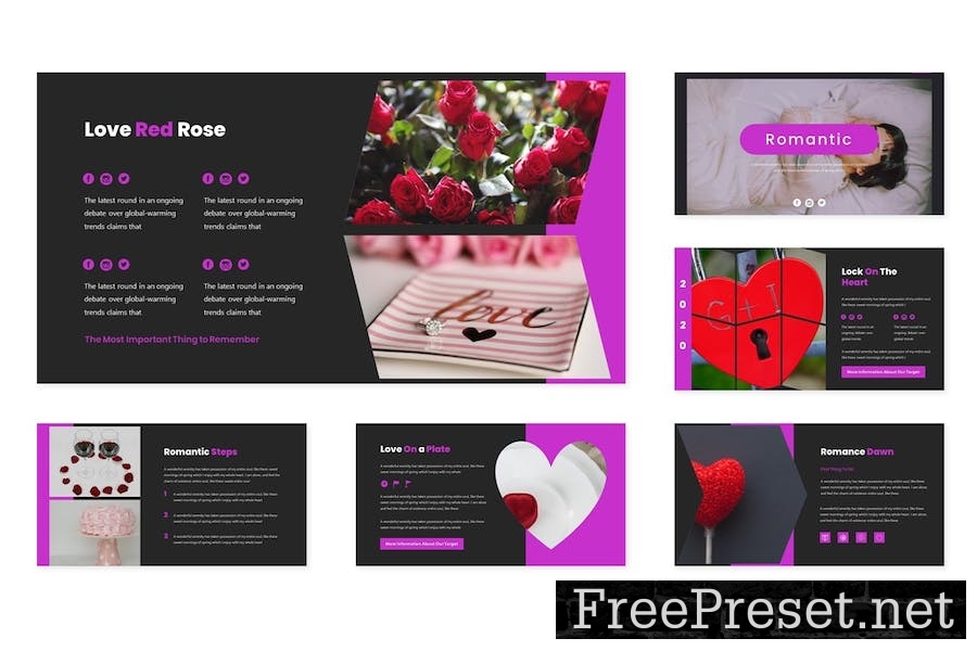 Romantic - Google Slide Template YZVEMNC