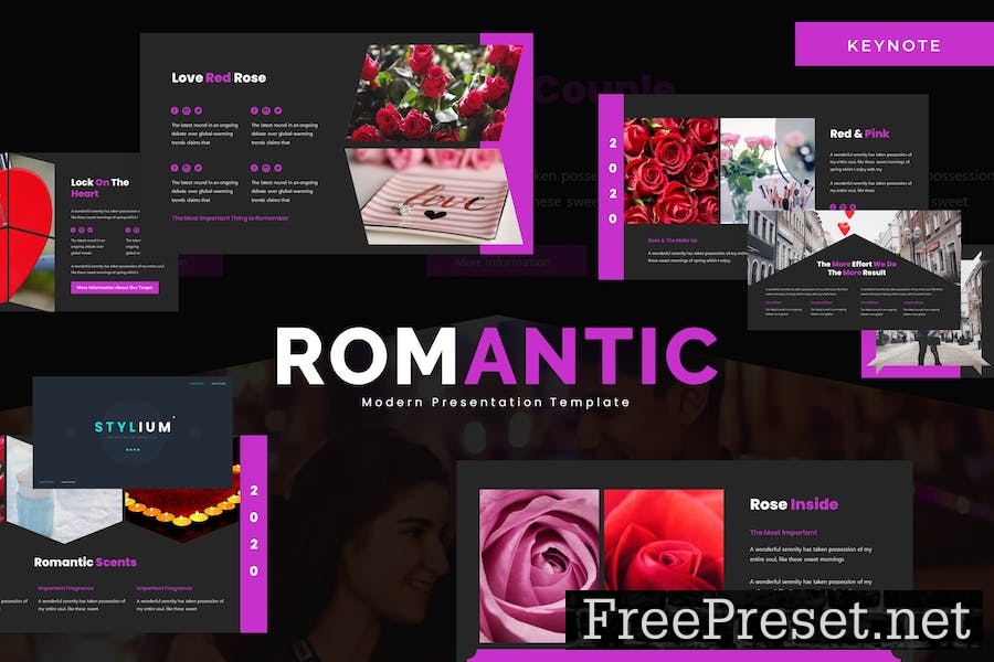 Romantic - Keynote Template ZU326NP