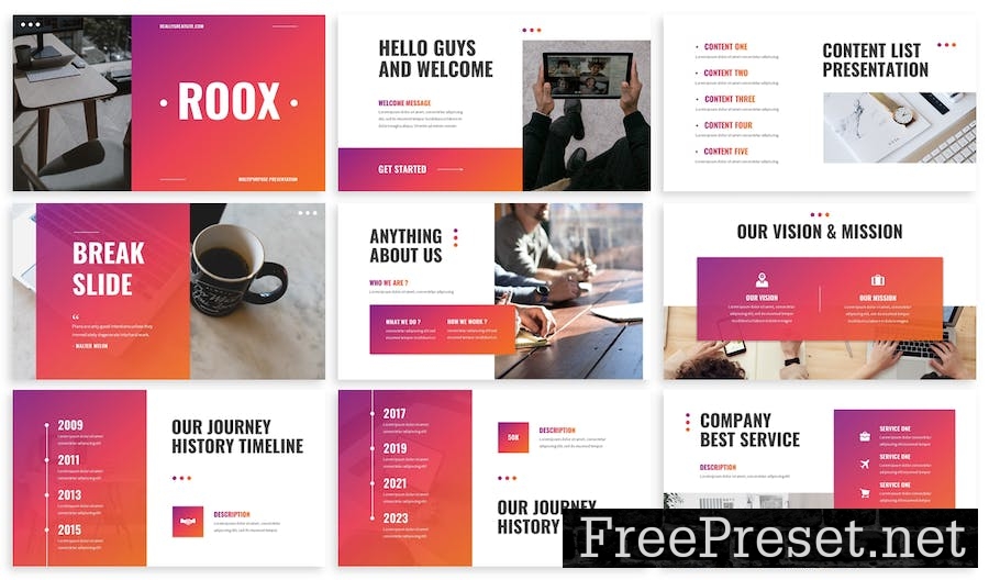 Roox - Business Powerpoint Template XSL5DF3