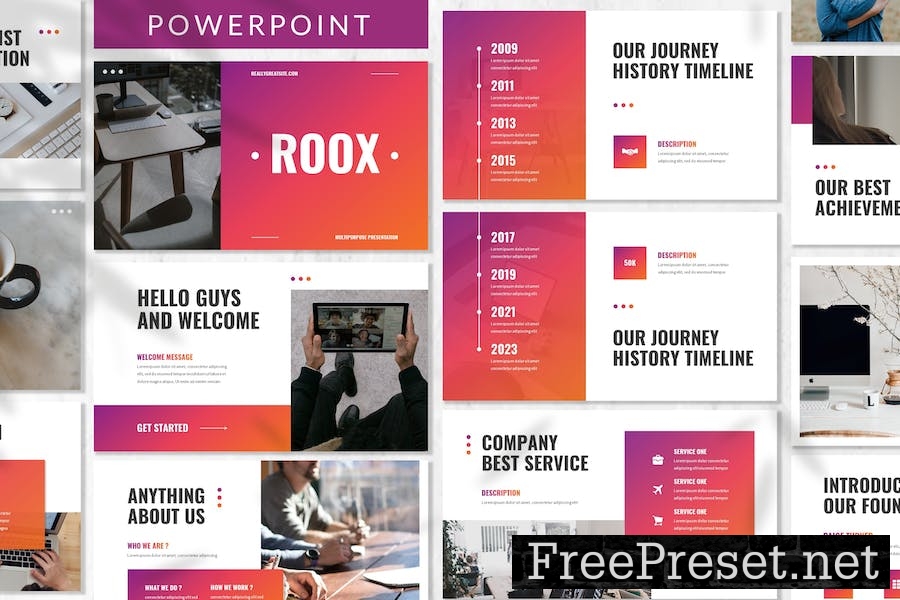 Roox - Business Powerpoint Template XSL5DF3