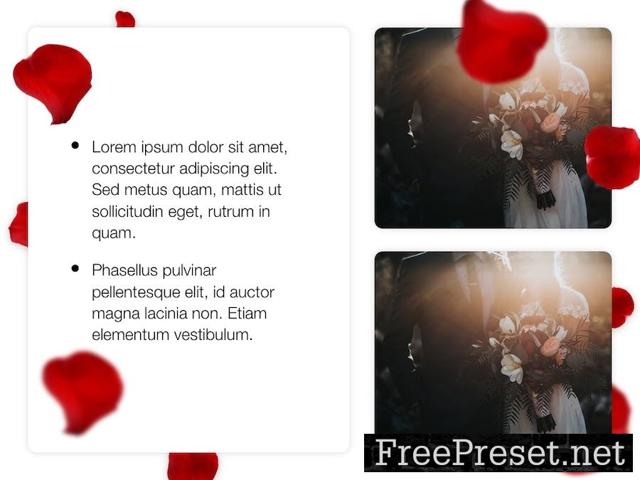 Rose Rain PowerPoint Template NBP8MG