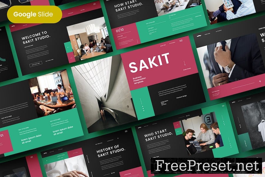 Sakit - Business Google Slide Template 9K5TVJM