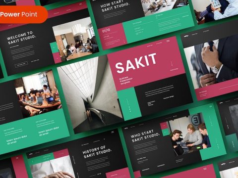 Sakit – Business PowerPoint Template 67W6T5F