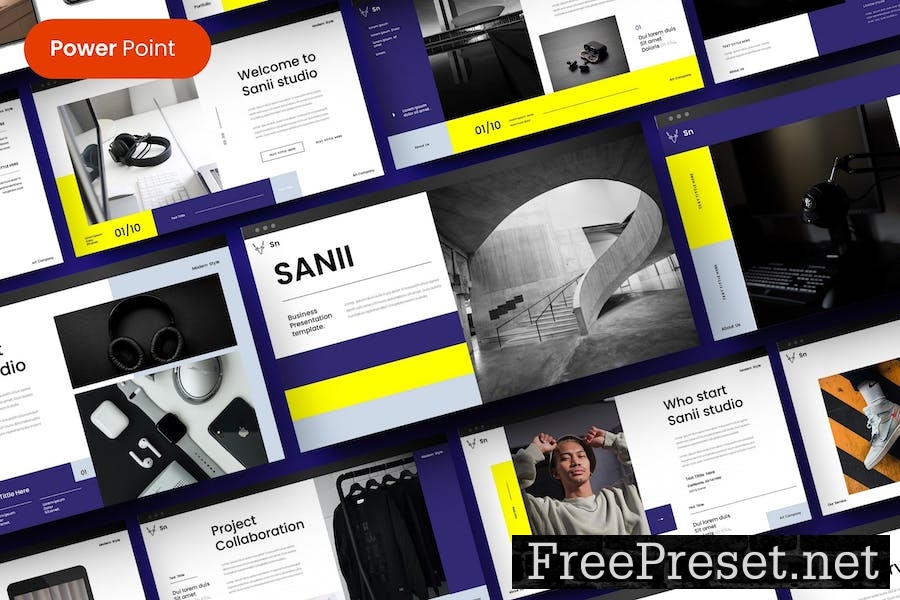 Sanii – Business PowerPoint Template ECTNUWP