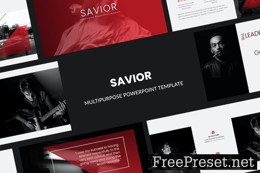 Savior Multipurpose Powerpoint Template XQ53RHM