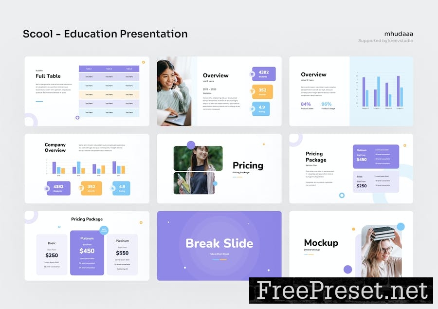 Scool - Education Google Slides Presentation G68XZAE