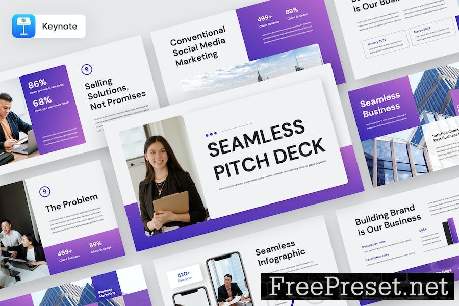 SEAMLESS - Business Keynote Template RTFXZ5D