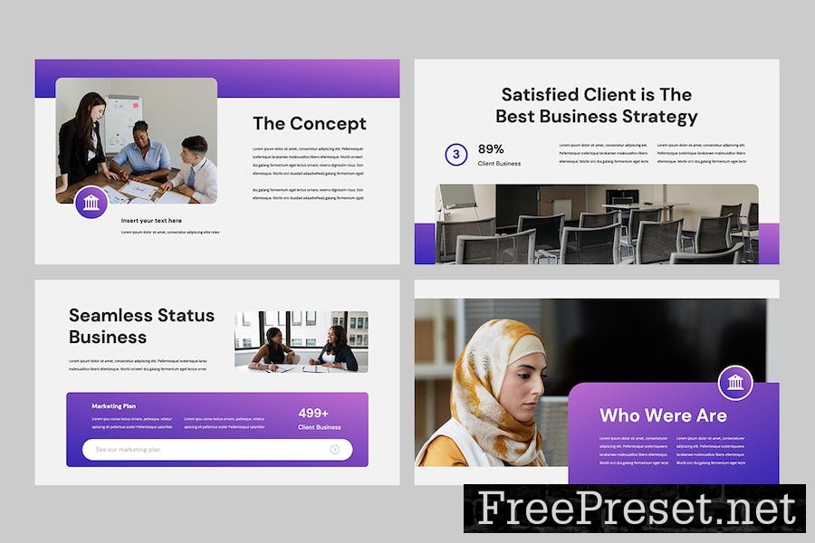 SEAMLESS - Business Powerpoint Template MMBW3QS