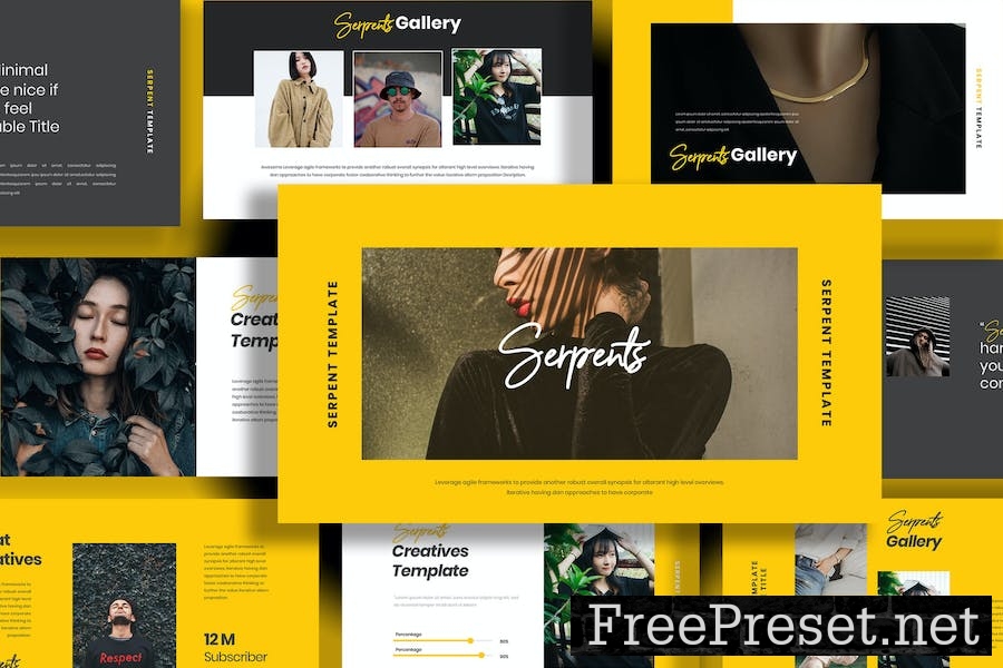 Serpents Google Slides Template HNJWMTW