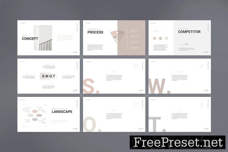 Simple Business Plan Google Slides Template EHN359S