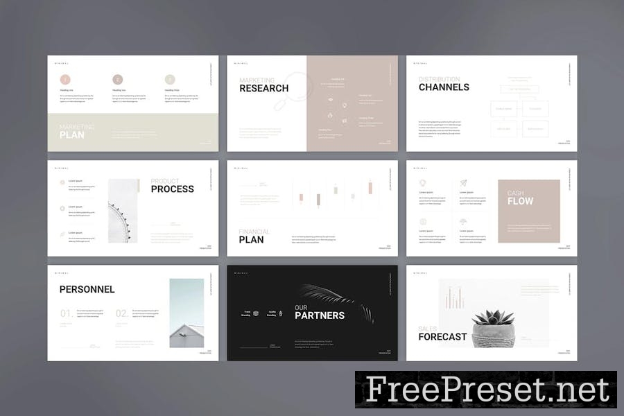 Simple Business Plan Keynote Presentation Template