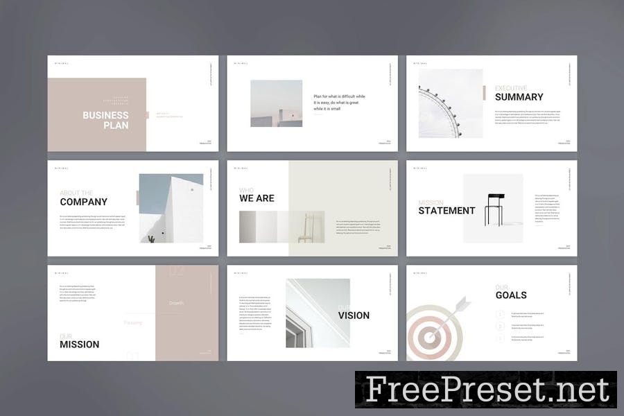 Simple Business Plan Keynote Presentation Template