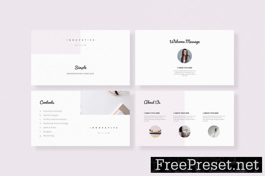 Simple Keynote Presentation Template 5RQKB8J