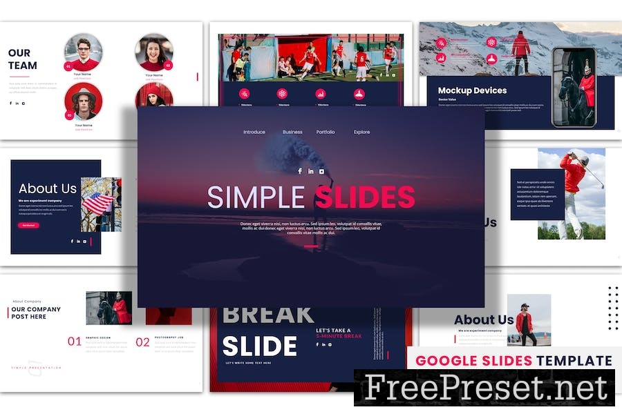 Simple Slides - Google Slides Presentation Templat MLNKKLP