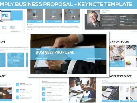 Simply Business Proposal - Keynote Template ZZ2RKJ