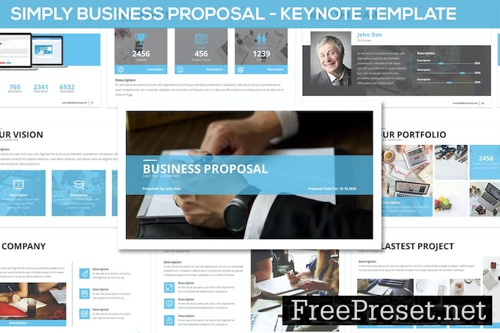 Simply Business Proposal - Keynote Template ZZ2RKJ