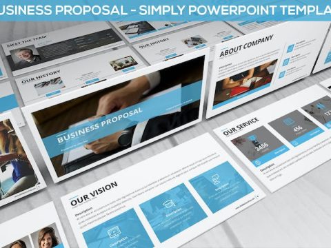 Simply Business Proposal - Powerpoint Template XRJZWC