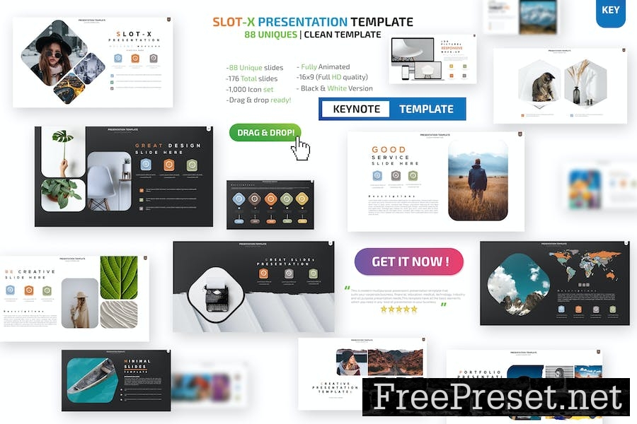 Slot-X Keynote Presentation Templates AFDJDEX