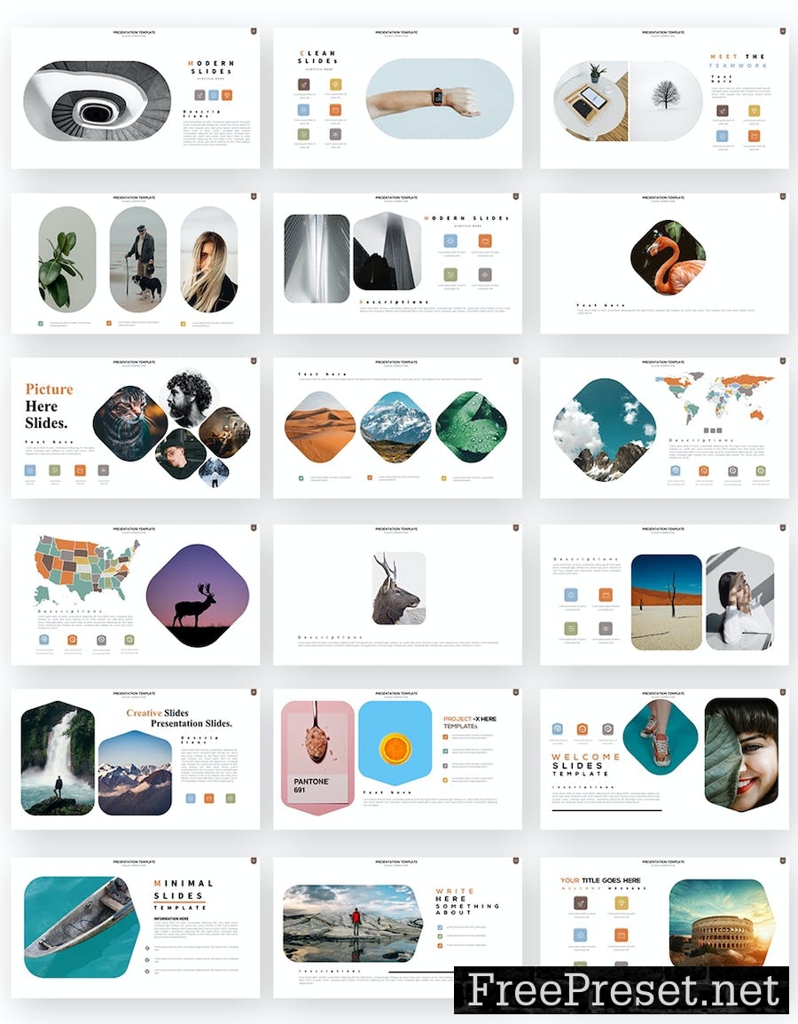 Slot-X Powerpoint Presentation Templates