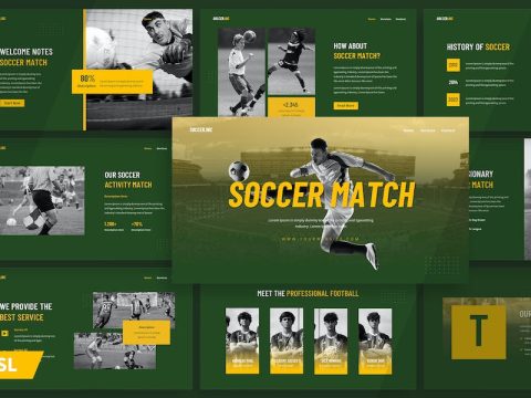 Soccer Match - Google Slide Template PUM9F5W