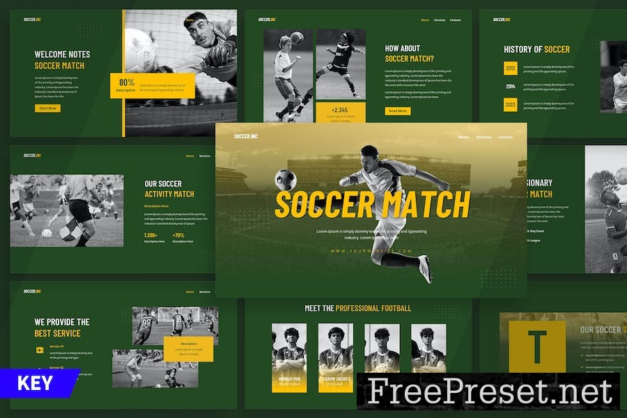 Soccer Match - Keynote Template NFY27PJ