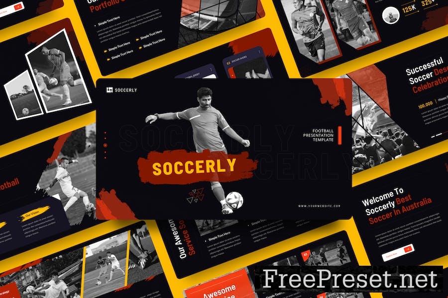 Soccerly - Football Keynote Template 7J86XGW