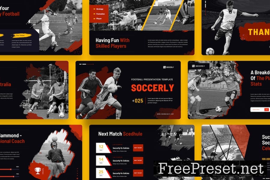 Soccerly - Football PowerPoint Template