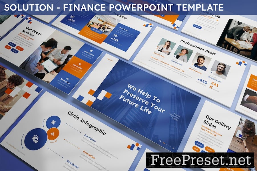 Solution - Finance Powerpoint Template YLANUBS