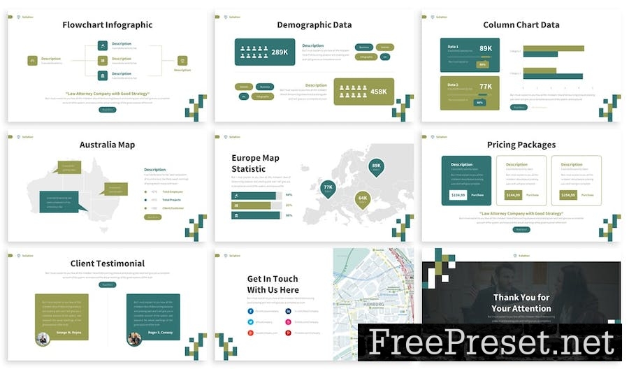 Solution - Law Google Slides Template CMK7MFG