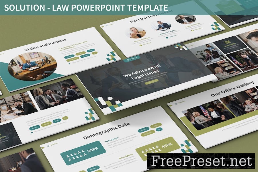 Solution - Law Powerpoint Template WUY5K7S