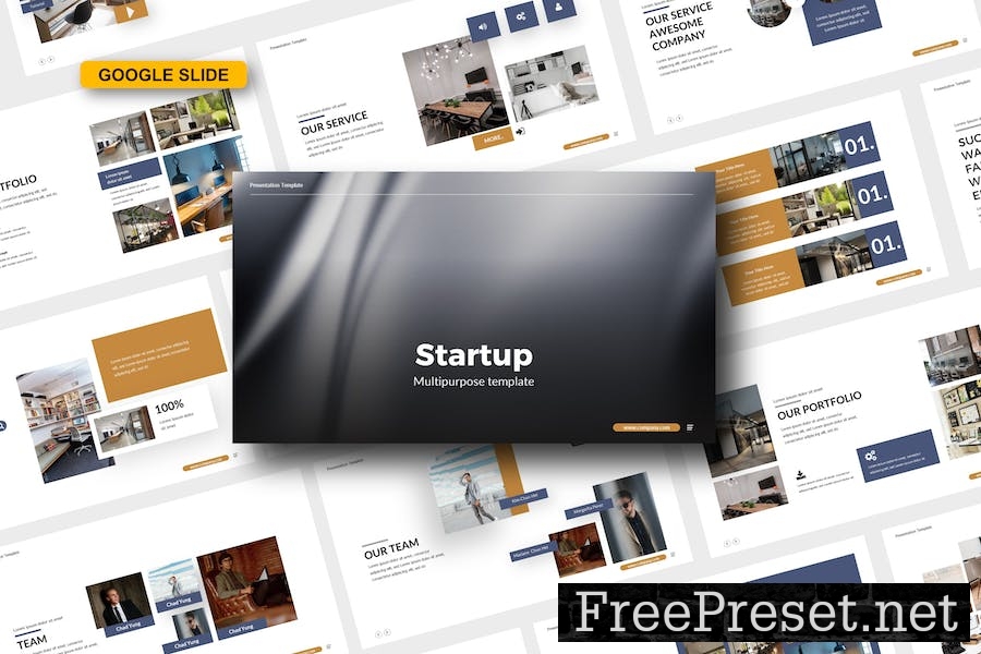 Startup Google Slide Template T9JEKQ4