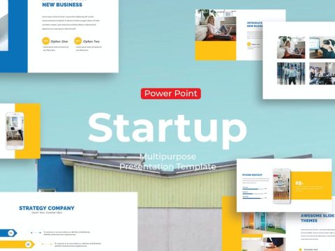 Startup - PowerPoint Template 9NACM28