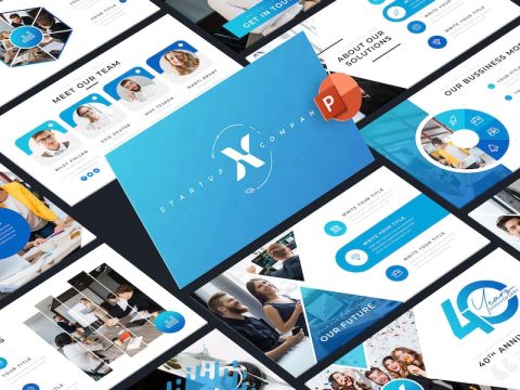 StartupX - Pitch Deck PowerPoint Template XGYCARL