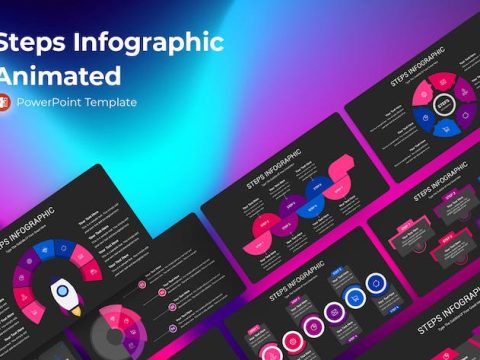 Steps Infographic Animated Powerpoint Presentation RTJ8EFK