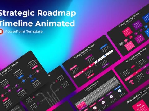 Strategic Roadmap Timeline Animated Powerpoint B5CTD9K