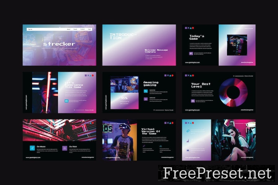 Strecker - PowerPoint Template T55PLBD