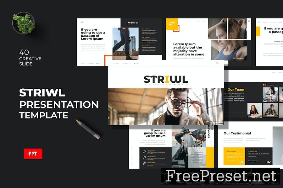 Striwl - Powerpoint Template 7G6JP7G